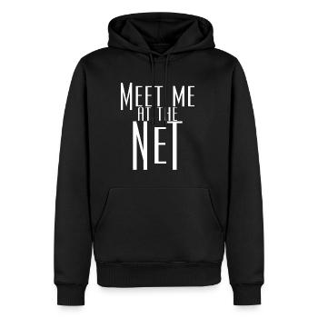 Rencontrez-moi sur le Net - Sweat à capuche Premium bio Homme - noir - Devant - Nico (187cm)