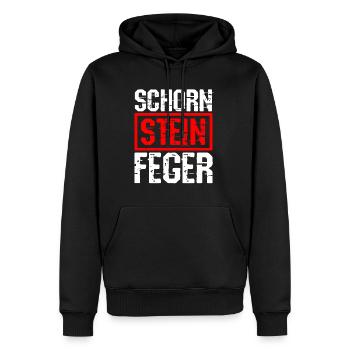 Schorn Stein Feger Schornstein Glücksbringer Kamin - Männer Premium Bio Hoodie - Schwarz - Vorne - Nico (187cm)