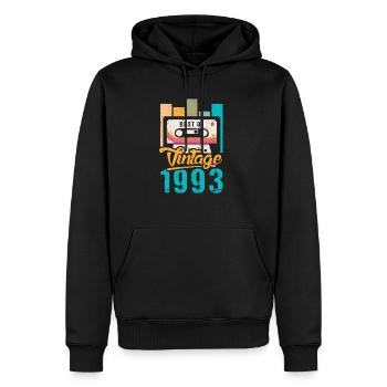 Vintage Best Of 1993 30th Birthday Cassette - Sweat à capuche Premium bio Homme - noir - Devant - Nico (187cm)