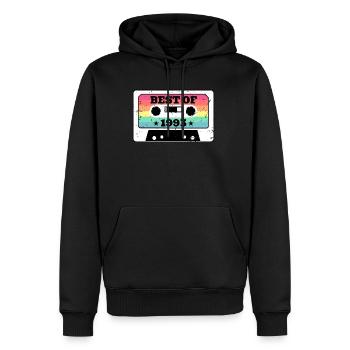 1993 30 Birthday Shirt Gift Best Of Cassette - Sweat à capuche Premium bio Homme - noir - Devant - Nico (187cm)