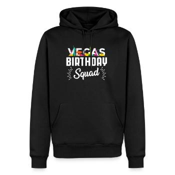 Vegas Birthday Squad Shirt Geschenk - Männer Premium Bio Hoodie - Schwarz - Vorne - Nico (187cm)