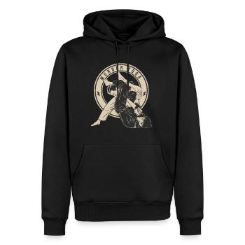 Wrestling Murder Yoga Martial Arts Fifhter - Männer Premium Bio Hoodie - Schwarz - Vorne - Nico (187cm)