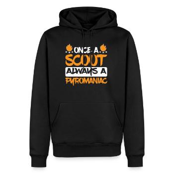 Once A Scout, Always A Pyromaniac 23 - Männer Premium Bio Hoodie - Schwarz - Vorne - Nico (187cm)