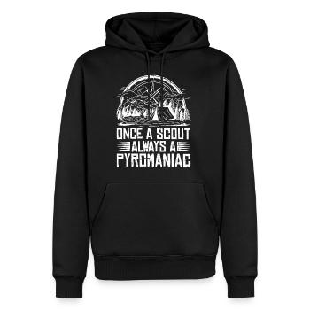 Once A Scout, Always A Pyromaniac 22 - Männer Premium Bio Hoodie - Schwarz - Vorne - Nico (187cm)