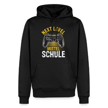Schulbeginn Grundschule geschafft Mittelschule Gam - Männer Premium Bio Hoodie - Schwarz - Vorne - Nico (187cm)
