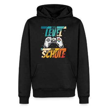Neue Schule Bye Bye Grundschule next Level Gamecon - Männer Premium Bio Hoodie - Schwarz - Vorne - Nico (187cm)