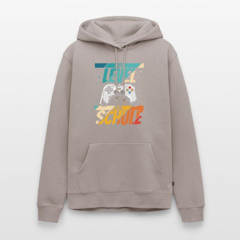Neue Schule Bye Bye Grundschule next Level Gamecon Männer Premium Bio Hoodie