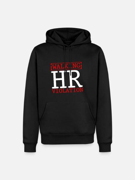 Walking Hr Violation - Sweat à capuche Premium bio Homme - noir