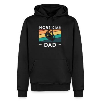 Mortician Dad Daddy Papa Father's Day - Men’s Premium Organic Hoodie - black - Front - Nico (187cm)