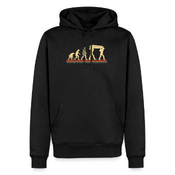 Chemise Vintage Retro Evolution Undertaker - Sweat à capuche Premium bio Homme - noir - Devant - Nico (187cm)