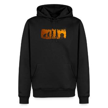 Evolution Undertaker Shirt Gift - Men’s Premium Organic Hoodie - black - Front - Nico (187cm)