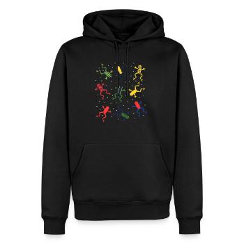 Baumfrosch Frösche Shirt Geschenk - Männer Premium Bio Hoodie - Schwarz - Vorne - Nico (187cm)