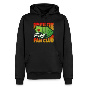 Red Eyed Tree Frog Fan Club Shirt Geschenk - Männer Premium Bio Hoodie - Schwarz - Vorne - Nico (187cm)