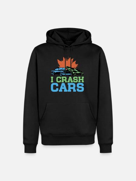 I Crash Cars 6 - Men’s Premium Organic Hoodie - black