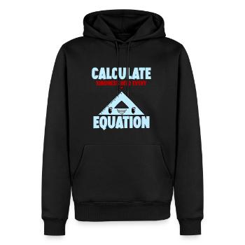 Calculate Kindness Into Every Equation 4 - Männer Premium Bio Hoodie - Schwarz - Vorne - Nico (187cm)
