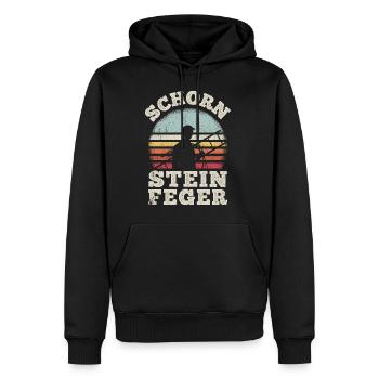 Schorn Stein Feger Schornstein Glücksbringer Kamin - Männer Premium Bio Hoodie - Schwarz - Vorne - Nico (187cm)