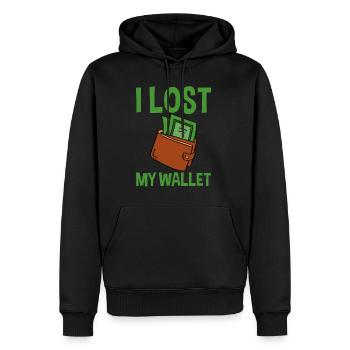 I Lost My Wallet 4 - Männer Premium Bio Hoodie - Schwarz - Vorne - Nico (187cm)