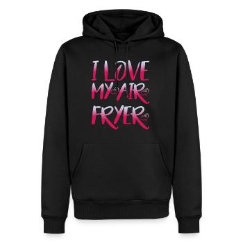 I Love My Air Fryer 6 - Männer Premium Bio Hoodie - Schwarz - Vorne - Nico (187cm)