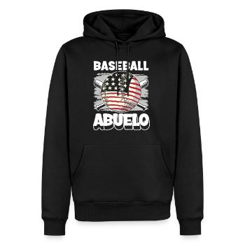Baseball Abuelo Shirt Gift Grandpa Grandpa - Men’s Premium Organic Hoodie - black - Front - Nico (187cm)