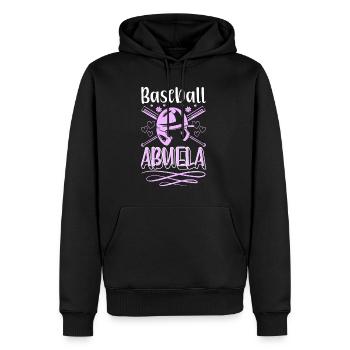 Baseball Abuela Shirt Geschenk Großmutter Oma - Männer Premium Bio Hoodie - Schwarz - Vorne - Nico (187cm)