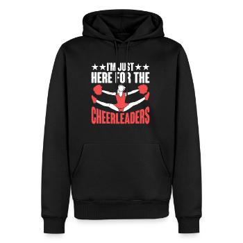 I'm Just Here For The Cheerleaders 8 - Männer Premium Bio Hoodie - Schwarz - Vorne - Nico (187cm)