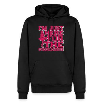 I'm Just Here For The Cheerleaders 9 - Männer Premium Bio Hoodie - Schwarz - Vorne - Nico (187cm)