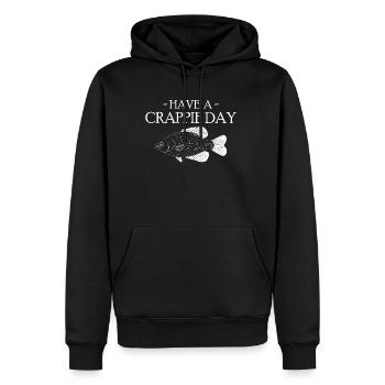 Avoir un cadeau de chemise de jour de merde - Sweat à capuche Premium bio Homme - noir - Devant - Nico (187cm)