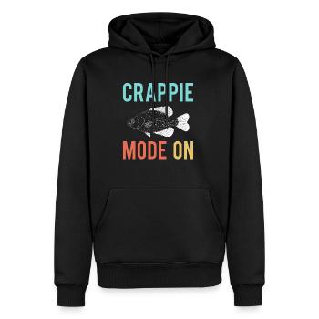 Crappie Fashion On Shirt Cadeau - Sweat à capuche Premium bio Homme - noir - Devant - Nico (187cm)