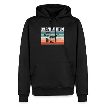Chemise Vintage Retro Crappie Attitude - Sweat à capuche Premium bio Homme - noir - Devant - Nico (187cm)