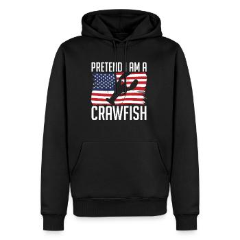Pretend I Am A Crawfish - Männer Premium Bio Hoodie - Schwarz - Vorne - Nico (187cm)