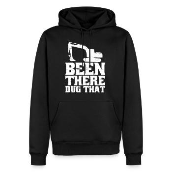 Been There Dug That 6 - Männer Premium Bio Hoodie - Schwarz - Vorne - Nico (187cm)
