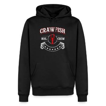 Crawfish Boil Crew Shirt Gift - Men’s Premium Organic Hoodie - black - Front - Nico (187cm)
