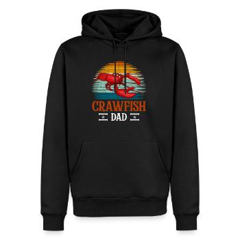 Chemise vintage Retro Crawfish - Sweat à capuche Premium bio Homme - noir - Devant - Nico (187cm)