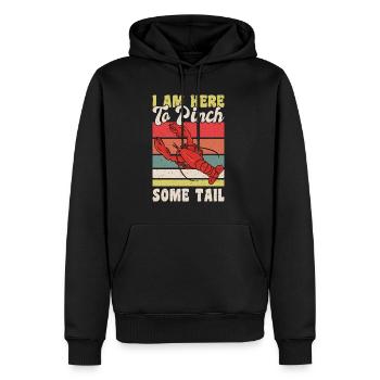 I Am Here To Pinch Some Tail Crawfish - Männer Premium Bio Hoodie - Schwarz - Vorne - Nico (187cm)