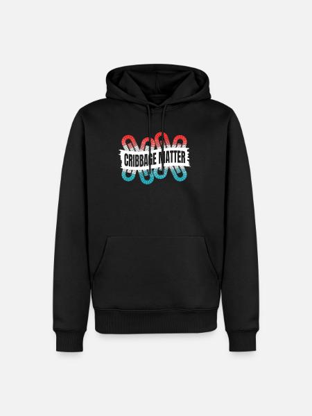 Cribbage Matter Shirt Gift - Men’s Premium Organic Hoodie - black