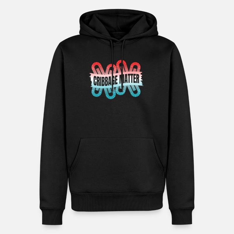 Cribbage Matter Shirt Cadeau - Sweat à capuche Premium bio Homme - noir
