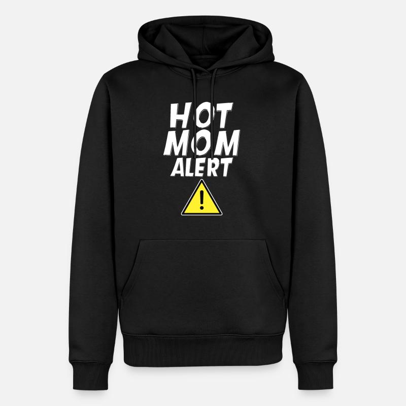 Hot Mom Alert 4 - Männer Premium Bio Hoodie - Schwarz
