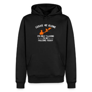 Leave Me Alone Falkner Shirt Geschenk - Männer Premium Bio Hoodie - Schwarz - Vorne - Nico (187cm)
