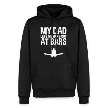 My Dad Lets Me Hang Out At Bars 4 - Männer Premium Bio Hoodie - Schwarz - Vorne - Nico (187cm)