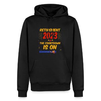 Retirement 2023 The Countdown Is On 2 - Männer Premium Bio Hoodie - Schwarz - Vorne - Nico (187cm)