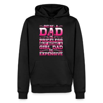 Being A Girl Dad Is Expensive 6 - Männer Premium Bio Hoodie - Schwarz - Vorne - Nico (187cm)