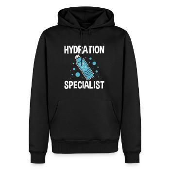 Hydration Specialist 4 - Männer Premium Bio Hoodie - Schwarz - Vorne - Nico (187cm)