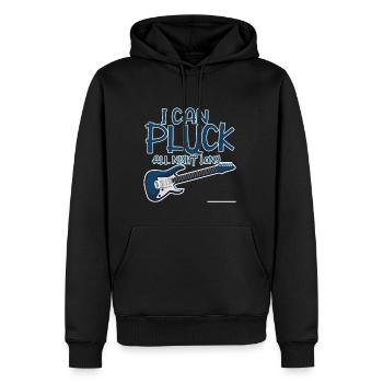 Je peux cueillir toute la nuit 4 - Sweat à capuche Premium bio Homme - noir - Devant - Nico (187cm)
