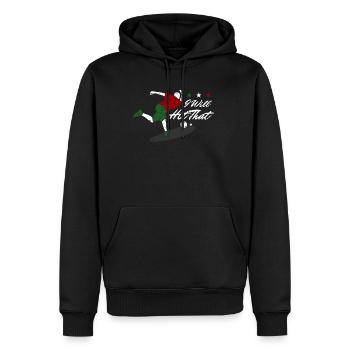 Je vais frapper ce cadeau de chemise de joueur de boccia - Sweat à capuche Premium bio Homme - noir - Devant - Nico (187cm)