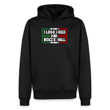 I Loves Gods And Bocce Ball Shirt Geschenk - Männer Premium Bio Hoodie - Schwarz - Vorne - Nico (187cm)