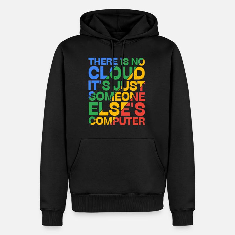 There Is No Cloud 19 - Männer Premium Bio Hoodie - Schwarz