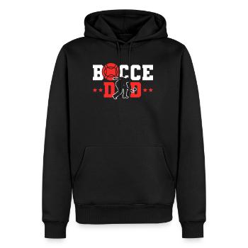 Bocce Dad Shirt Gift Daddy Daddy Father's Day - Men’s Premium Organic Hoodie - black - Front - Nico (187cm)