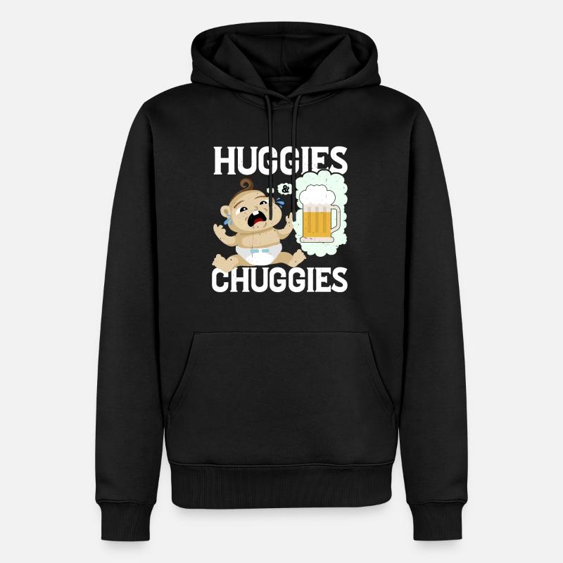 Huggies & Chuggies 30 - Sweat à capuche Premium bio Homme - noir