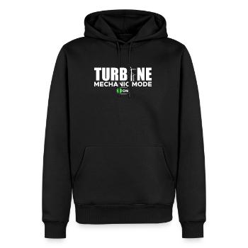 Mode mécanique de turbine sur chemise - Sweat à capuche Premium bio Homme - noir - Devant - Nico (187cm)