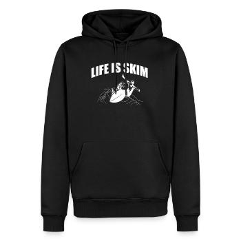 Life Is Skim Shirt Cadeau Skimboarder - Sweat à capuche Premium bio Homme - noir - Devant - Nico (187cm)